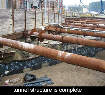 tunnel construction complete